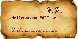 Hellenbrand Péter névjegykártya